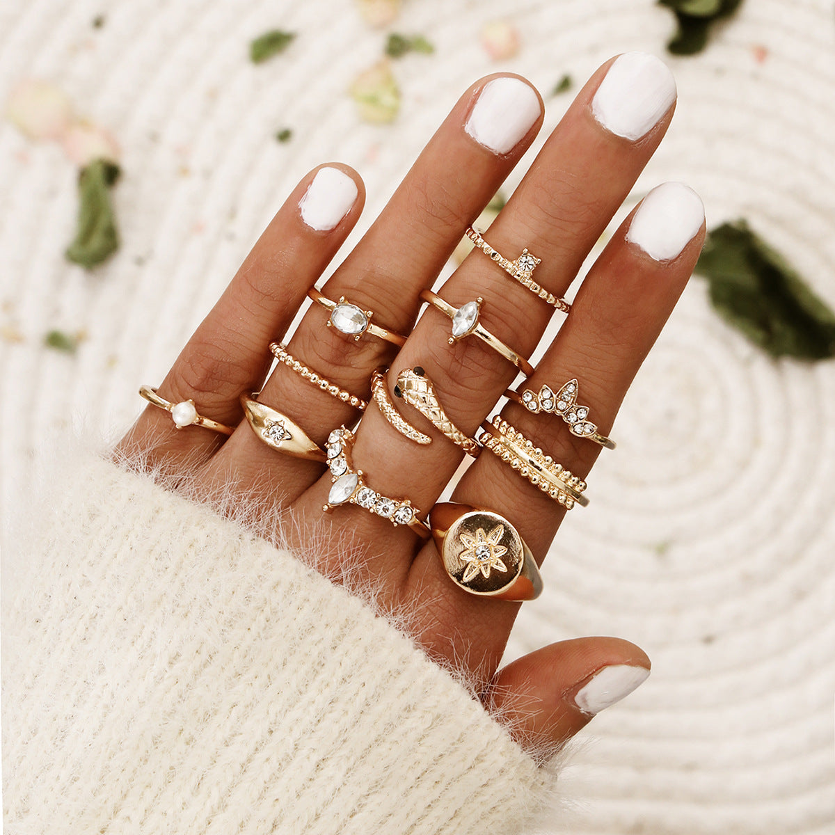 Bohemian Snake-shaped  Ring