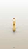 Brushed Gold Architectural Ring