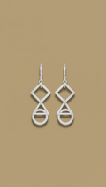 Sterling Silver Geometric Earrings
